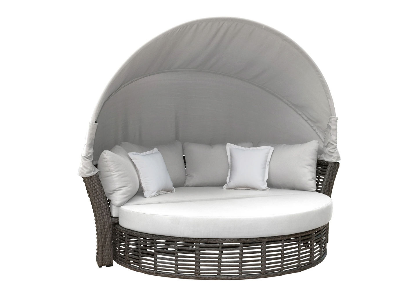 PANAMA JACK GRAPHITE CANOPY DAYBED WITH CUSHIONS
